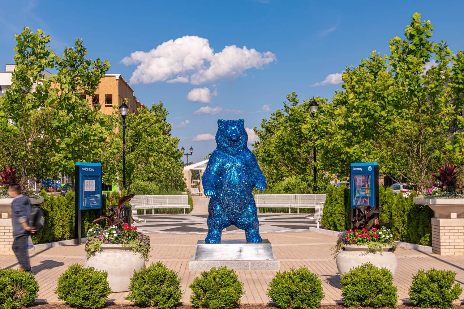 Sir Rulean the bear welcomes you to Riverdale Park!