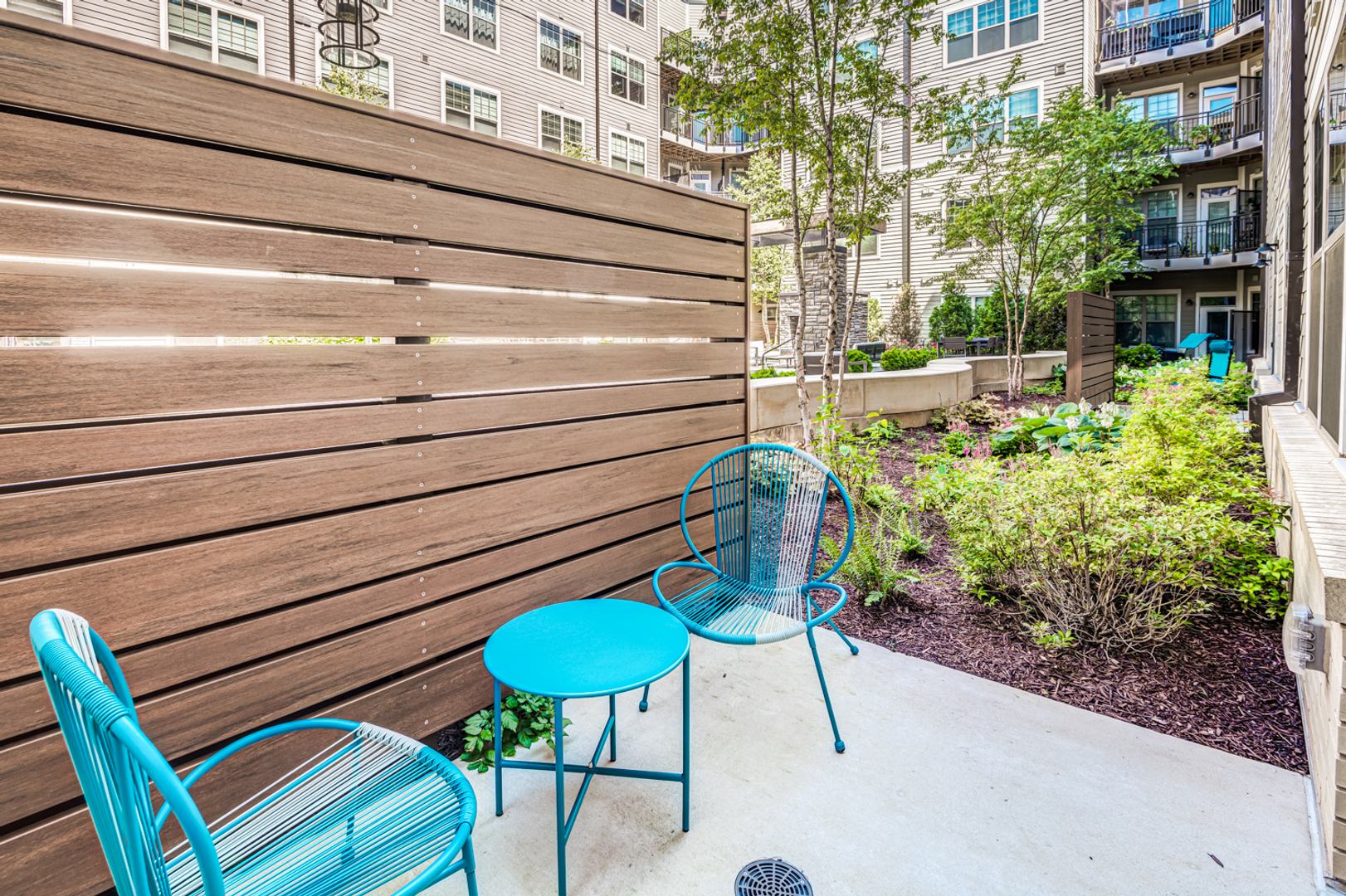 Terrace with table and chairs